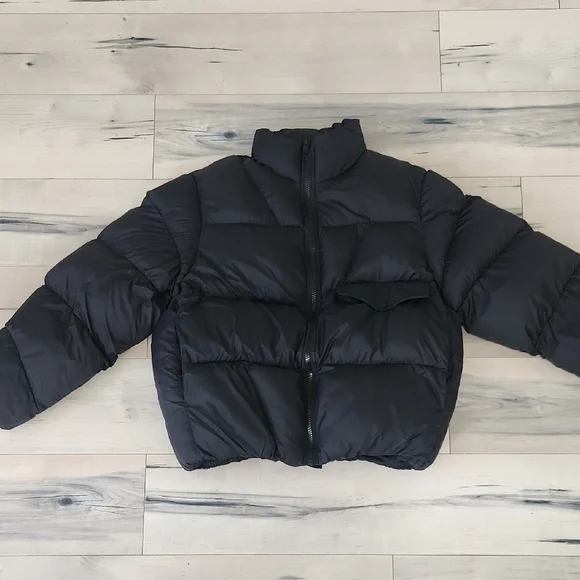 Zara Black Quilted Jacket - Picture 3 of 10